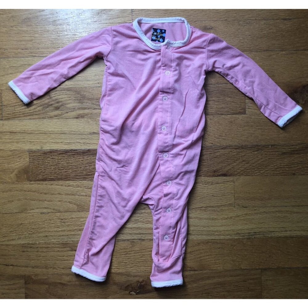 Kickee Pants “I ❤️ MOM” 3-6M Pink Coverall